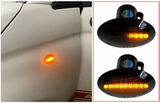 Φλας Led Dynamic για FIAT 500/FORD KA/LANCIA/ALFA ROMEO 4C- 2 Τμχ SMOKED