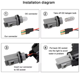 Φλας Led Dynamic για FIAT 500/FORD KA/LANCIA/ALFA ROMEO 4C- 2 Τμχ SMOKED