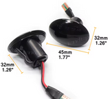 Φλας Led Dynamic για FIAT 500/FORD KA/LANCIA/ALFA ROMEO 4C- 2 Τμχ SMOKED