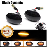 Φλας Led Dynamic για FIAT 500/FORD KA/LANCIA/ALFA ROMEO 4C- 2 Τμχ SMOKED
