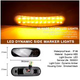 Φλας Led Dynamic για FIAT/PEUGEOT/CITROEN- 2 Τμχ SMOKED