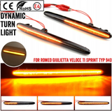 Φλας Led Dynamic για ALFA ROMEO GIULIETTA- 2 Τμχ SMOKED