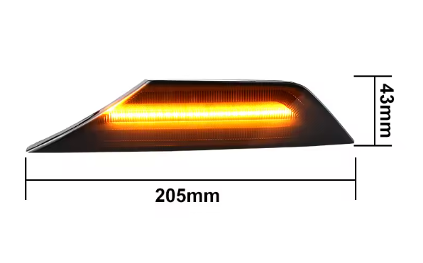 Φλας led για Honda civic 10th 2016-  SMOKED 2τμχ