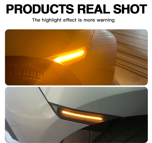 Φλας led για Honda civic 10th 2016-  SMOKED 2τμχ