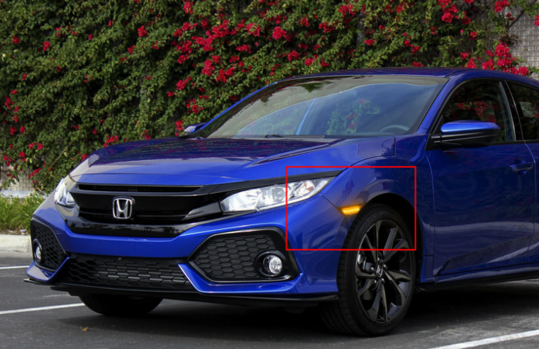Φλας led για Honda civic 10th 2016-  SMOKED 2τμχ