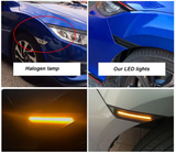 Φλας led για Honda civic 10th 2016-  SMOKED 2τμχ