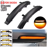 Φλας Led για Skoda Octavia 5 / Superb 2τμχ SMOKED