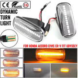 Φλας Led Dynamic για Honda-2 Τμχ-ΔΙΑΦΑΝΟ