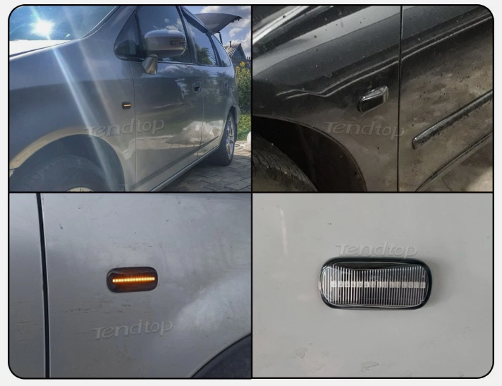 Φλας Led Dynamic για Honda-2 Τμχ-SMOKED