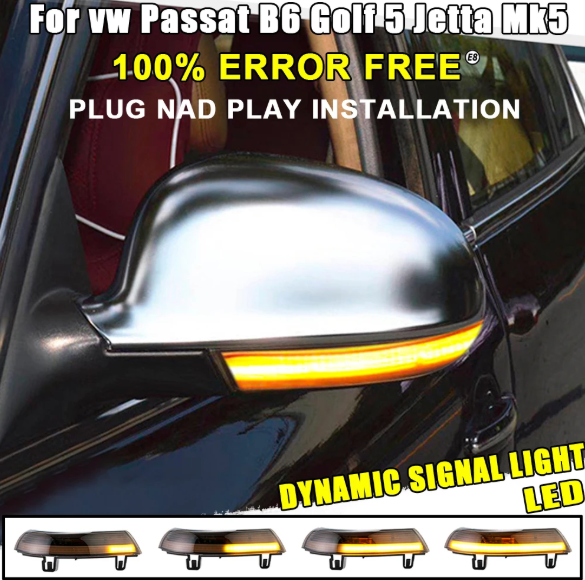 Φλας Dynamic Led για GOLF V/PASSAT/SUPERB -2 τμχ SMOKED