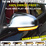 Φλας Dynamic Led για GOLF V/PASSAT/SUPERB -2 τμχ SMOKED