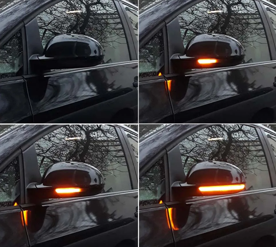 Φλας Dynamic Led για GOLF V/PASSAT/SUPERB -2 τμχ SMOKED