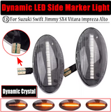 Φλας Led Dynamic για SUZUKI/OPEL/FIAT-2 Τμχ CRYSTAL