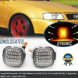 Φλας Led Dynamic για AUDI-SEAT-SKODA- 2 Τμχ CRYSTAL