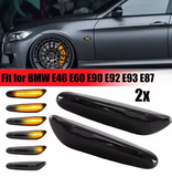Φλας Led Dynamic για BMW- 2 Τμχ SMOKED