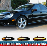 Φλας Led Dynamic για Mercedes Benz C W203/S203/CL203- 2 Τμχ SMOKED