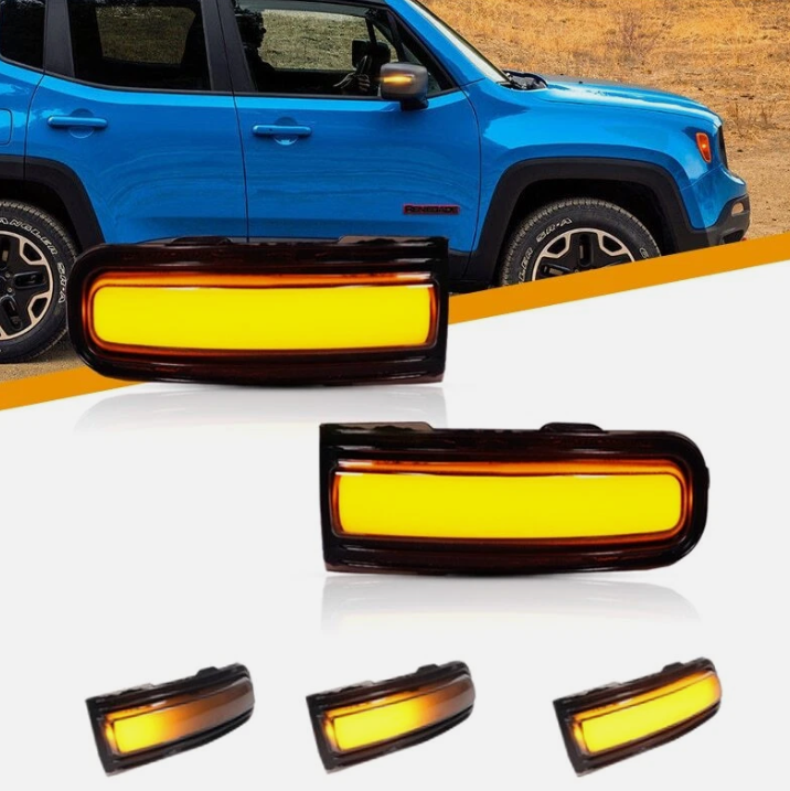 Φλας Led Dynamic για JEEP RENEGADE- 2 Τμχ SMOKED