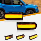 Φλας Led Dynamic για JEEP RENEGADE- 2 Τμχ SMOKED