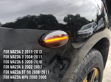 Φλας Led Dynamic για MAZDA 2/3/5/6 /BT-50/ MPV II - 2 Τμχ SMOKED