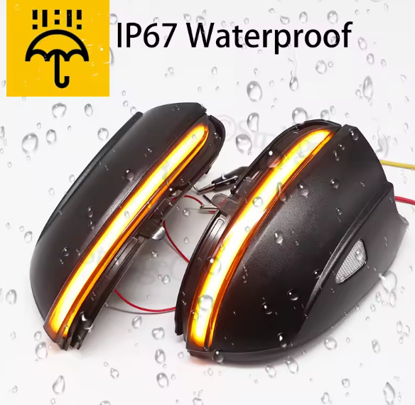 Φλας Led Dynamic για VW SCIROCCO/PASSAT/BEETLE/EOS/JETTA/CC- 2 Τμχ SMOKED