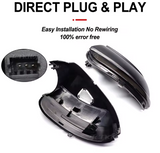 Φλας Led Dynamic για VW SCIROCCO/PASSAT/BEETLE/EOS/JETTA/CC- 2 Τμχ SMOKED