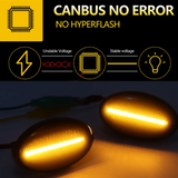 Φλας Led Dynamic για MERCEDES W168/W415/W639/W447/SMART W450&W452- 2 Τμχ SMOKED