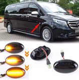 Φλας Led Dynamic για MERCEDES W168/W415/W639/W447/SMART W450&W452- 2 Τμχ SMOKED