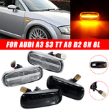 Φλας Led Dynamic για AUDI - 2 Τμχ SMOKED