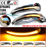 Φλας Led Dynamic για AUDI A3 8V- 2 Τμχ SMOKED
