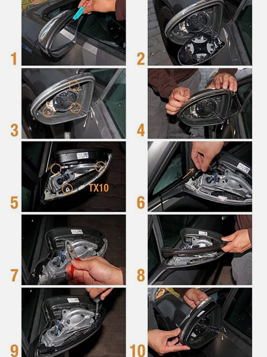 Φλας Led Dynamic για FORD FOCUS MK4 - 2 Τμχ SMOKED