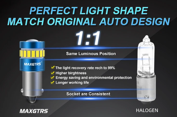 Λάμπες MAXTRS led T10 BAX9S / H6W CANBUS– 10W /400Lm/ΛΕΥΚΟ 6000K-2τμχ