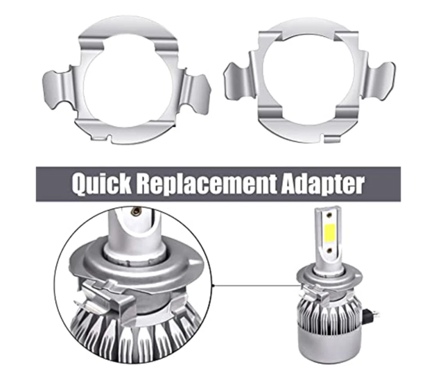 Αντάπτορες Τοποθέτησης Λάμπας LED Αυτοκινήτου για Mercedes/Bmw/VW/Audi/Nissan-2τμχ
