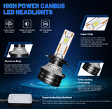 Dualvision K5C H4 FULL CANBUS LED Λάμπες– 180W/60000LM/6000K