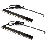 LED DRL LED 12V – Αδιάβροχη Λωρίδα Φωτισμού Ημερήσιας Λειτουργίας Αυτοκινήτου με Αλουμινένιο Σώμα – Λευκό Φως 6000K/2τμχ