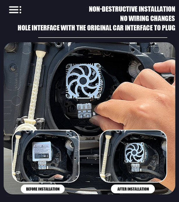 LED Conversion Kit D4S - 70W - 24000LM CANBUS – Αντικατάσταση HID Xenon D4S - 6000K