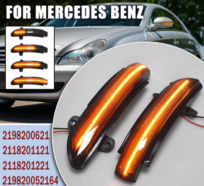 Φλας Led Dynamic για MERCEDES W168/W415/W639/W447/SMART W450&W452- 2 Τμχ SMOKED