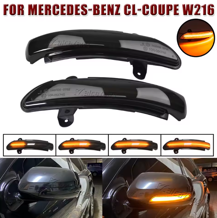 Φλας Led Dynamic για MERCEDES W168/W415/W639/W447/SMART W450&W452- 2 Τμχ SMOKED