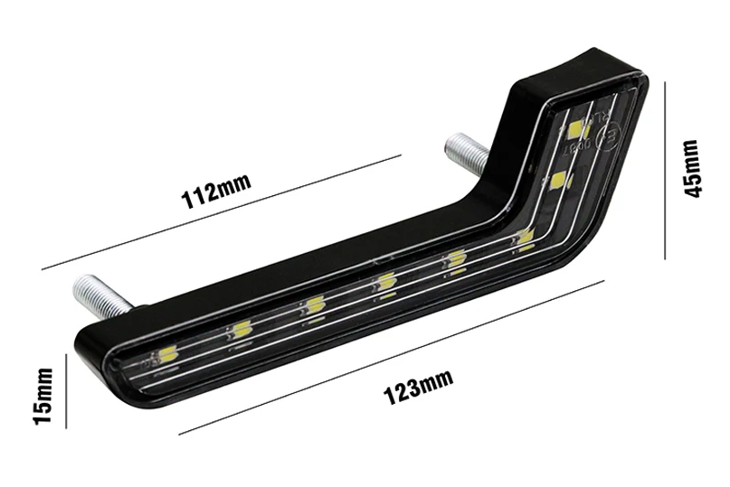 LED Φώτα Ημέρας DRL 12V 6500K – Μαύρο Κέλυφος, Λευκό Φως 6500K