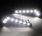 LED Φώτα Ημέρας DRL 12V 6500K – Μαύρο Κέλυφος, Λευκό Φως 6500K