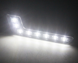 LED Φώτα Ημέρας DRL 12V 6500K – Μαύρο Κέλυφος, Λευκό Φως 6500K