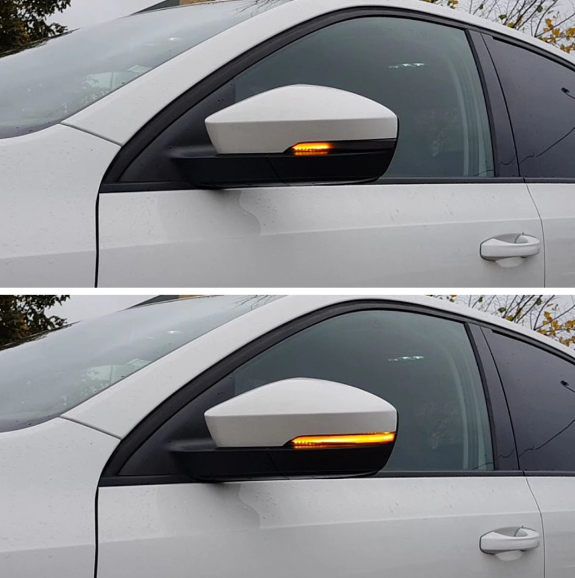 Φλας Led Dynamic για SKODA OCTAVIA 5E / VW T-ROC / VW T-CROSS  - 2 Τμχ SMOKED