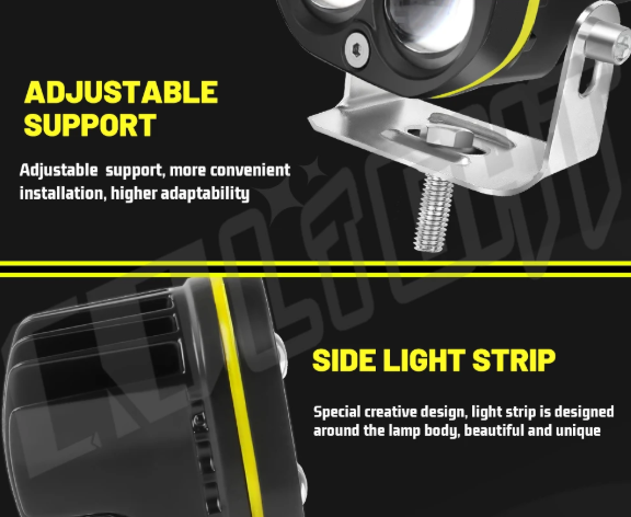 Σετ Προβολέων LED 3 ιντσών - 240W / 50,000 LM IP68 – Φώτα Offroad για SUV, 4x4, Τρακτέρ & Σκάφος (12V/24V)