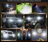 Σετ Προβολέων LED 3 ιντσών - 240W / 50,000 LM IP68 – Φώτα Offroad για SUV, 4x4, Τρακτέρ & Σκάφος (12V/24V)
