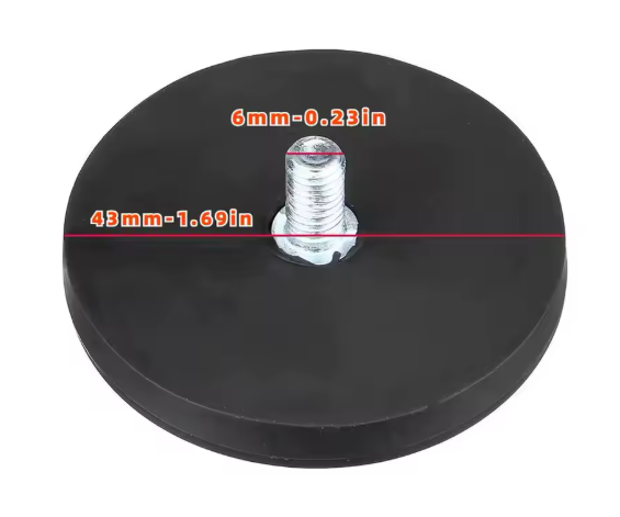 Σετ 2 Βάσεων με Μαγνήτη για LED Προβολείς & Μπάρες Φώτων – 43mm