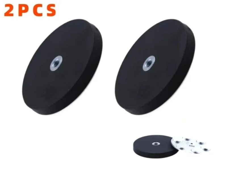 Σετ 2 Βάσεων με Μαγνήτη για LED Προβολείς & Μπάρες Φώτων – 88mm