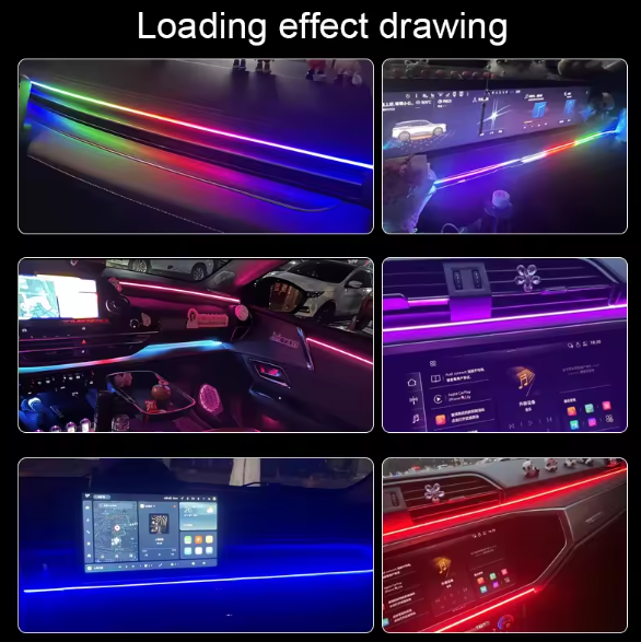 Ambient light LED Ταινία Αυτοκινήτου με APP, Τηλεχειριστήριο & Music Sync - 110mm