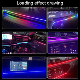 Ambient light LED Ταινία Αυτοκινήτου με APP, Τηλεχειριστήριο & Music Sync - 110mm