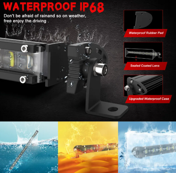 LED Light Bar Προβολέας 4x4 & Off-Road – 180W 6000K, IP68