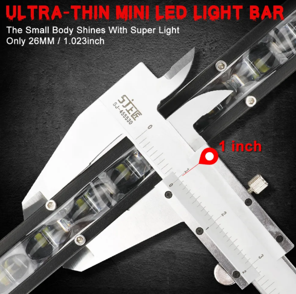 LED Light Bar Προβολέας 4x4 & Off-Road – 180W 6000K, IP68