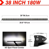 LED Light Bar Προβολέας 4x4 & Off-Road – 180W 6000K, IP68